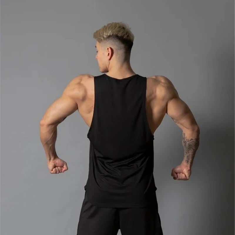 

Summer new style cotton streetwear casual men's vest jogger gyms fitness men's sportswear brand fashion top