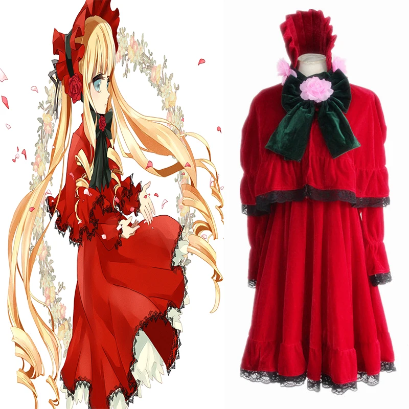 

Anime Rozen Maiden Cosplay Costumes Shinku Cosplay Costume Dresses Halloween Party Game Women Lolita Cosplay Costume