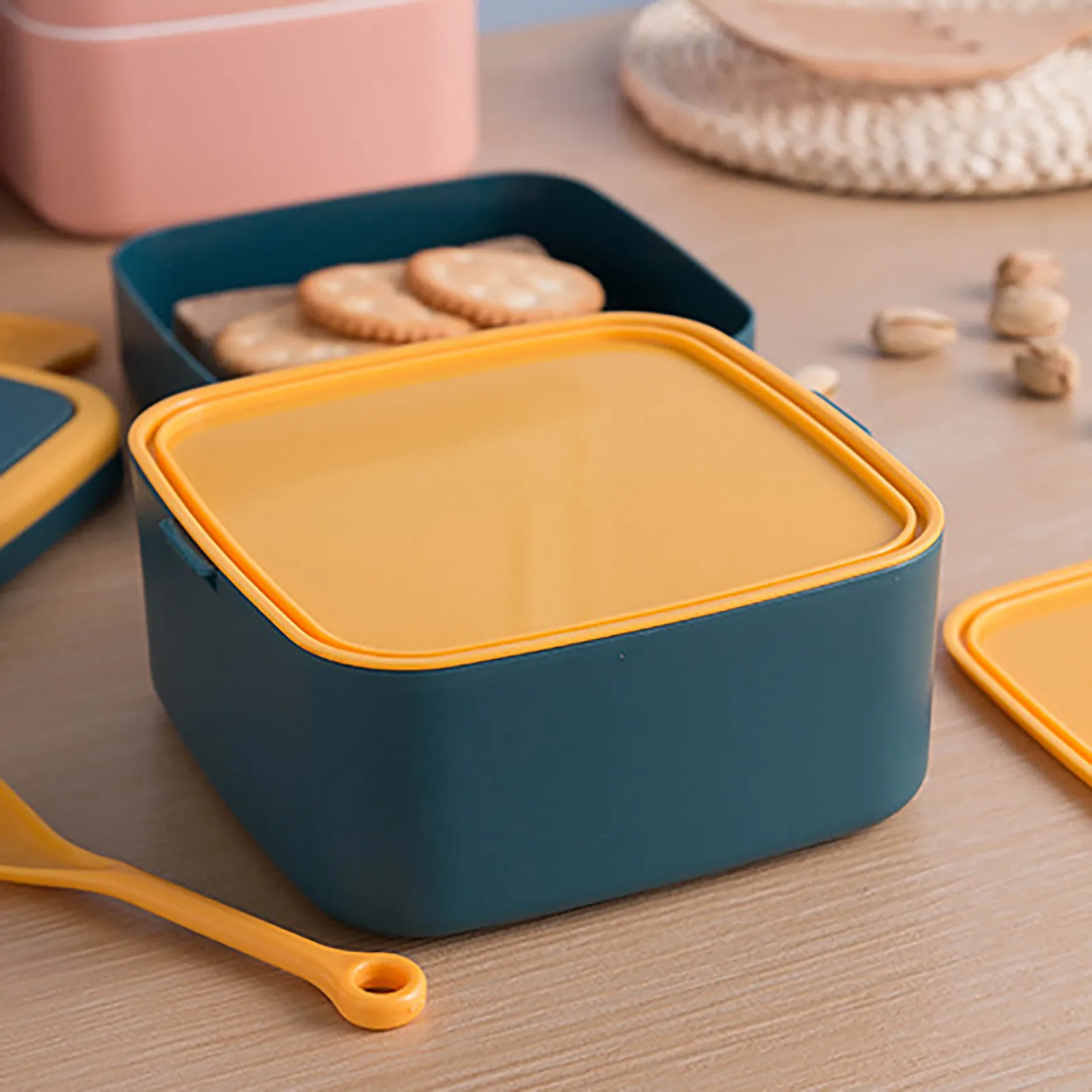 Двухслойный ланч-бокс Draagbare магнетрон Verwarming Bento Box пластиковый контейнер Voedsel