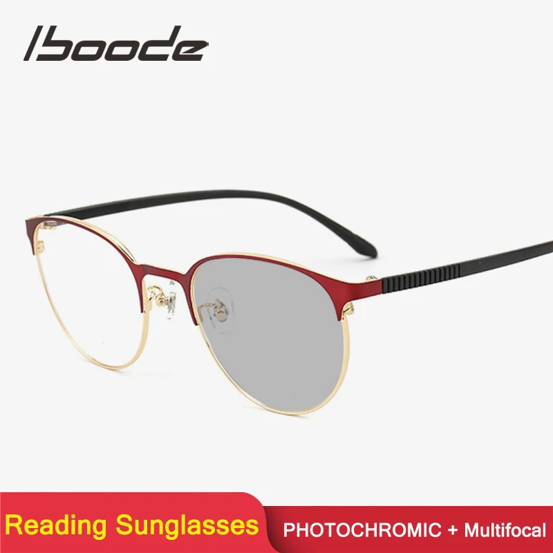 Iboode многофокальная прогрессивная фотохромная солнцезащитные очки для чтения
