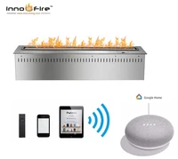 inno living 24 inch smart bio ethanol fireplace remote control burner insert