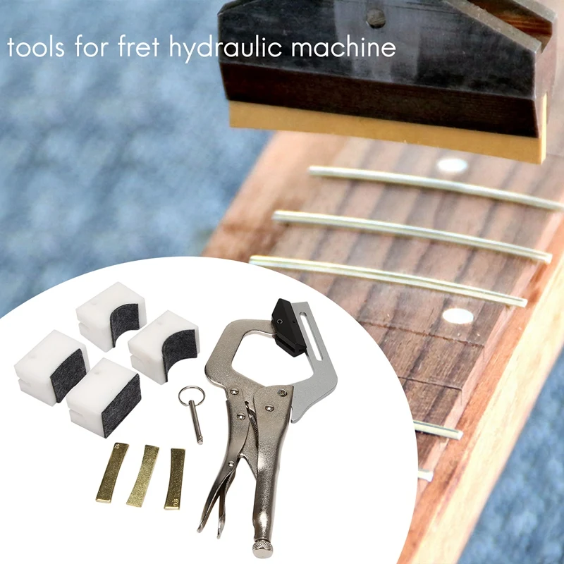 Fingerboard Fret Press Inserts Tool for Guitar Making Tools Set with 3 Fingerboards Caul Repair | Спорт и развлечения