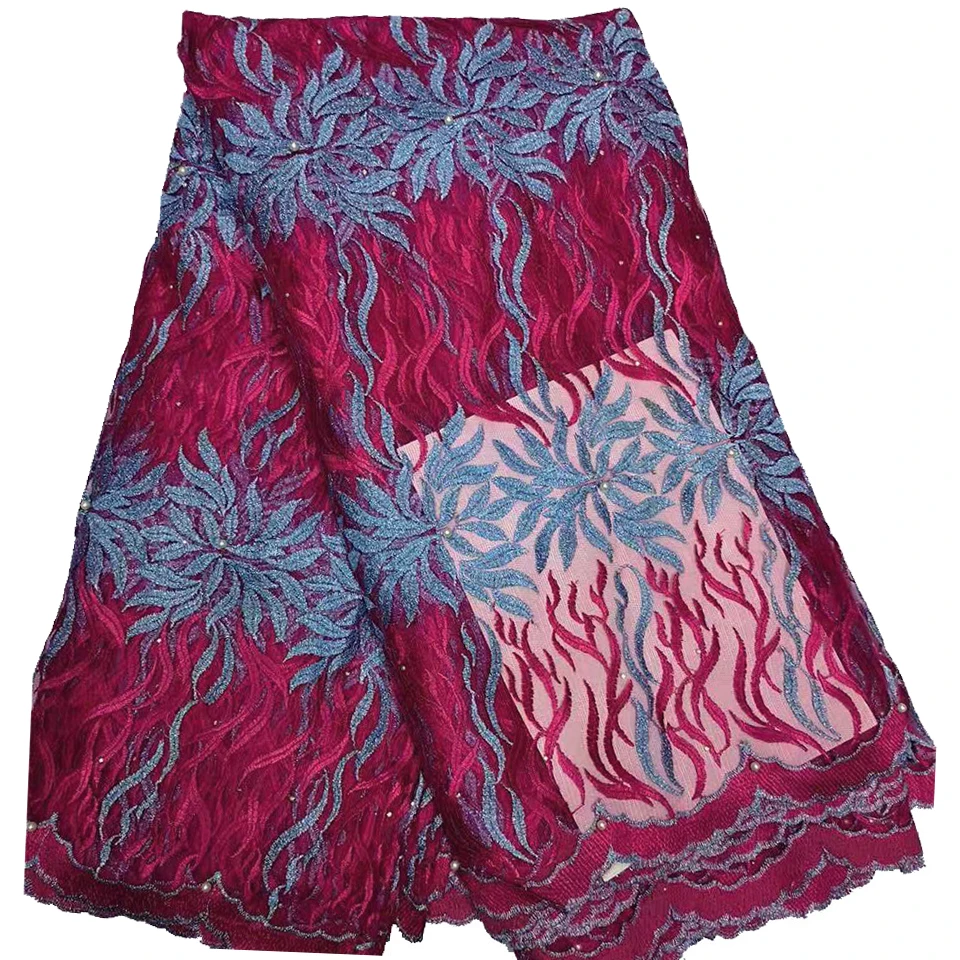 2019 последние африканские кружевные ткани смешанные цвета французский