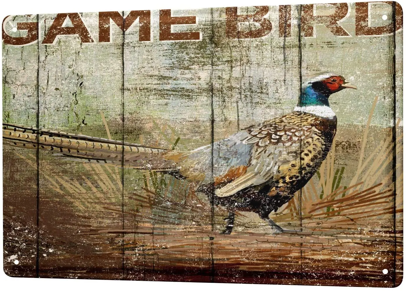 

С 2004 года, жестяная металлическая пластина, декоративная табличка, домашний декор, таблички, птица, фазан, металлическая пластина 8X12