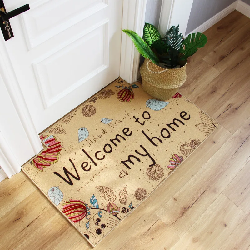 Коралловые бархатные коврики для входной двери Противоскользящие прихожей