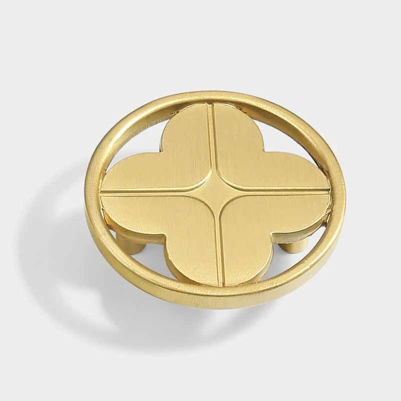 

D60 SENBIJU Gold Ring Brass Round Cabinet Door Knobs and Handles Furniture Cupboard Wardrobe Drawer Pull Handle