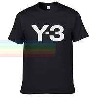 hot sale y3 yohji yamamotos retro casual t shirt mens summer black 100 cotton short sleeves o neck tee shirts tops tee unisex
