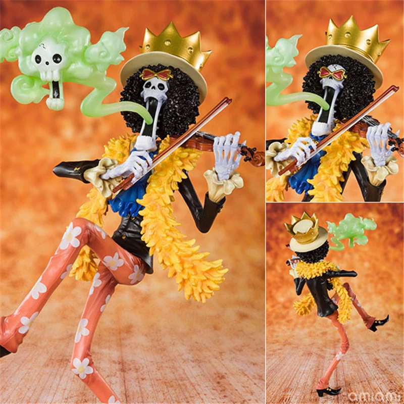 Аниме One Piece Brook Burukku 20 я годовщина Ver. ПВХ Фигурка Статуя Коллекционная модель