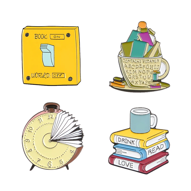 Эмалированная булавка для кошек и собак 3 ~ 6 шт./компл. книга с рисунком океана