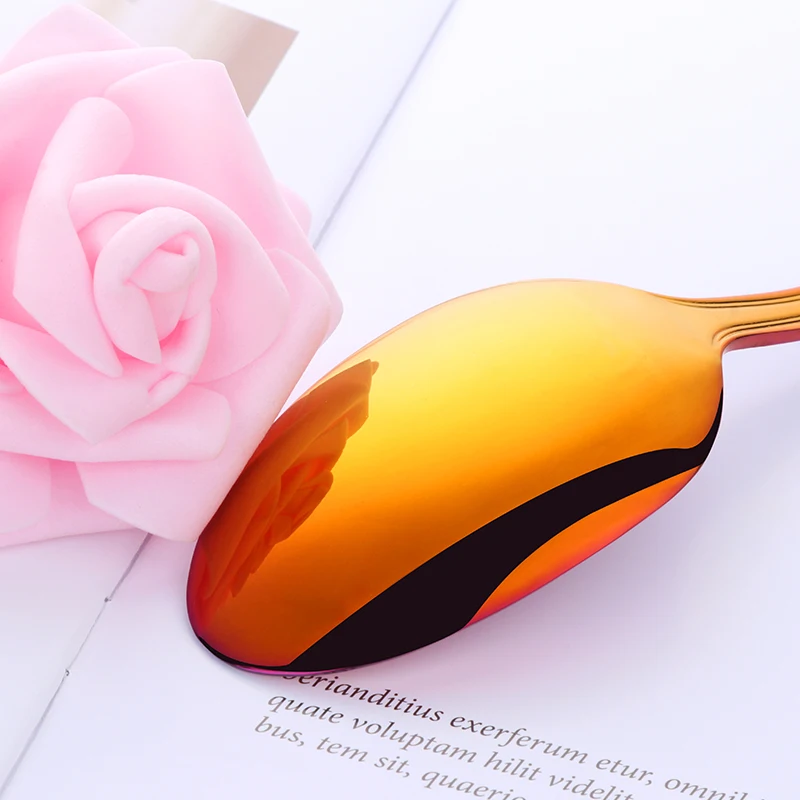 5 шт. набор столовых приборов в западном стиле уникальный Радужный красный