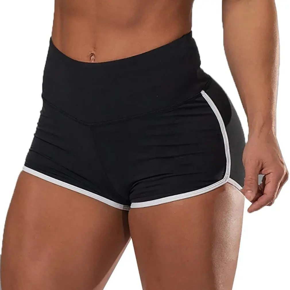 

New Summer Sport Shorts Women High Waist Elasticated Seamless Fitness Leggings Push Up Gym Training Gym Tights Pocket Short