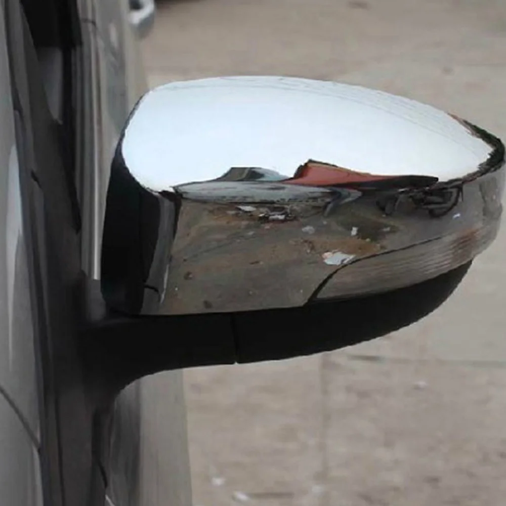 

For Ford Kuga Escape 2020 2021 Car Exterior Accessories ABS Chrome/Carbon Rearview Side Door Mirror Cover Trim Cap Accessories