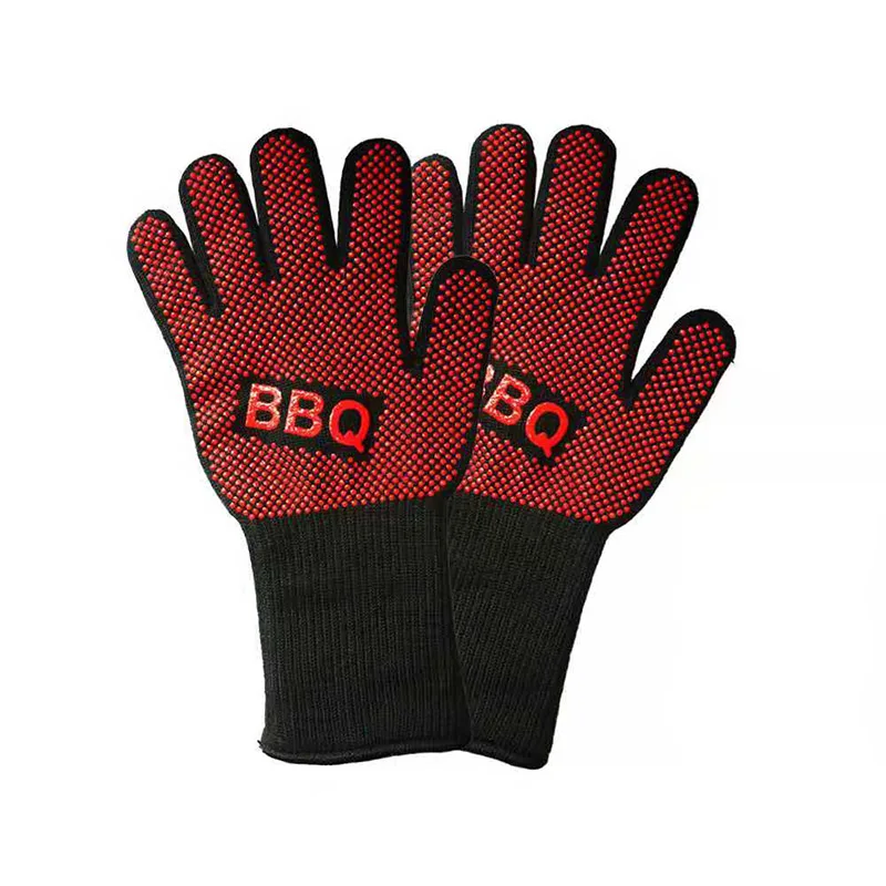 Перчатки для барбекю термостойкие огнестойкие перчатки Нескользящие