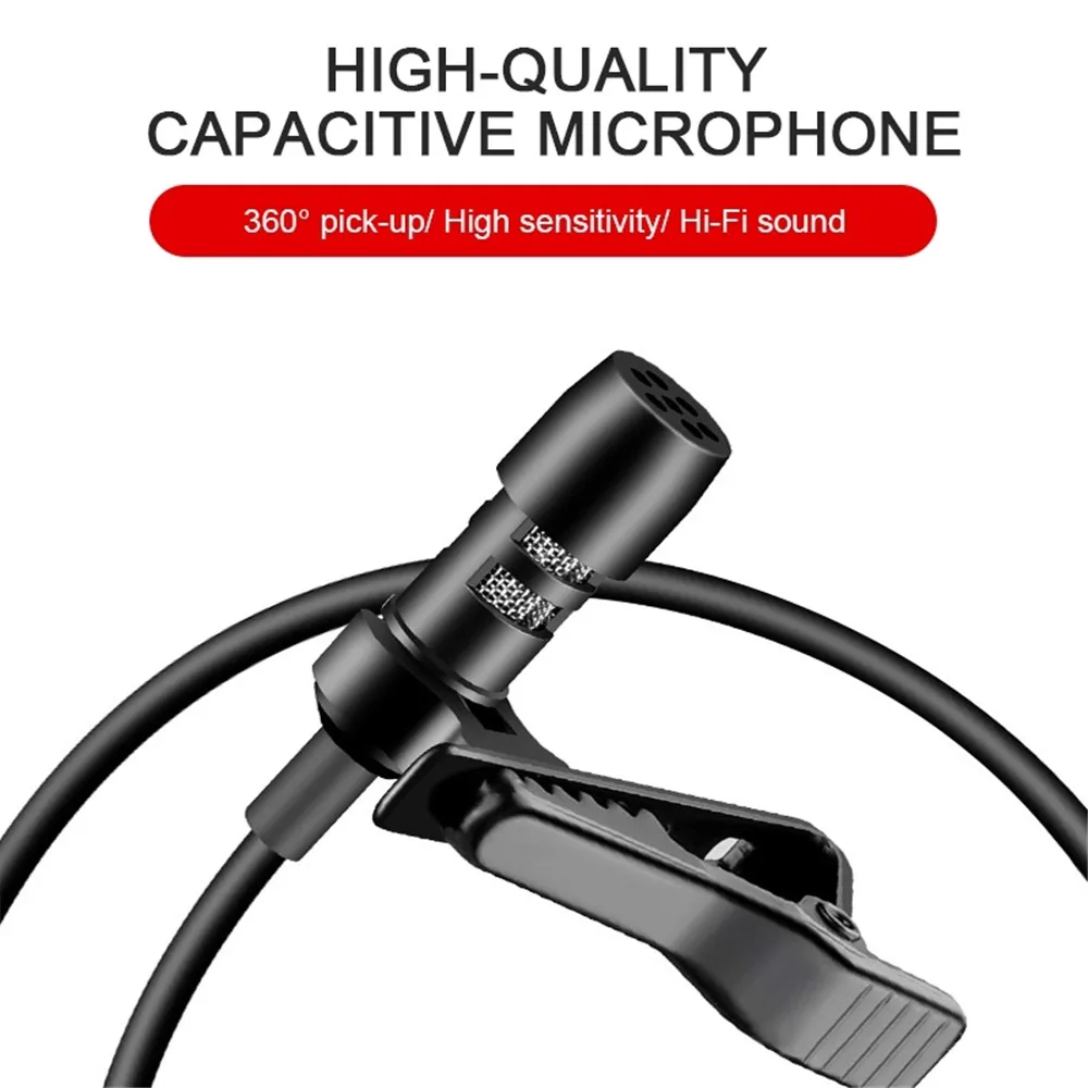 Профессиональный петличный микрофон с лацканом 3 5 мм Тип C самый дешевый