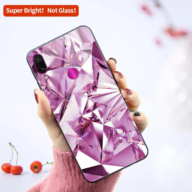 Модный зеркальный чехол для Xiaomi Redmi Note 8T 8 Pro 7 6 5 5A PC + TPU задняя крышка |