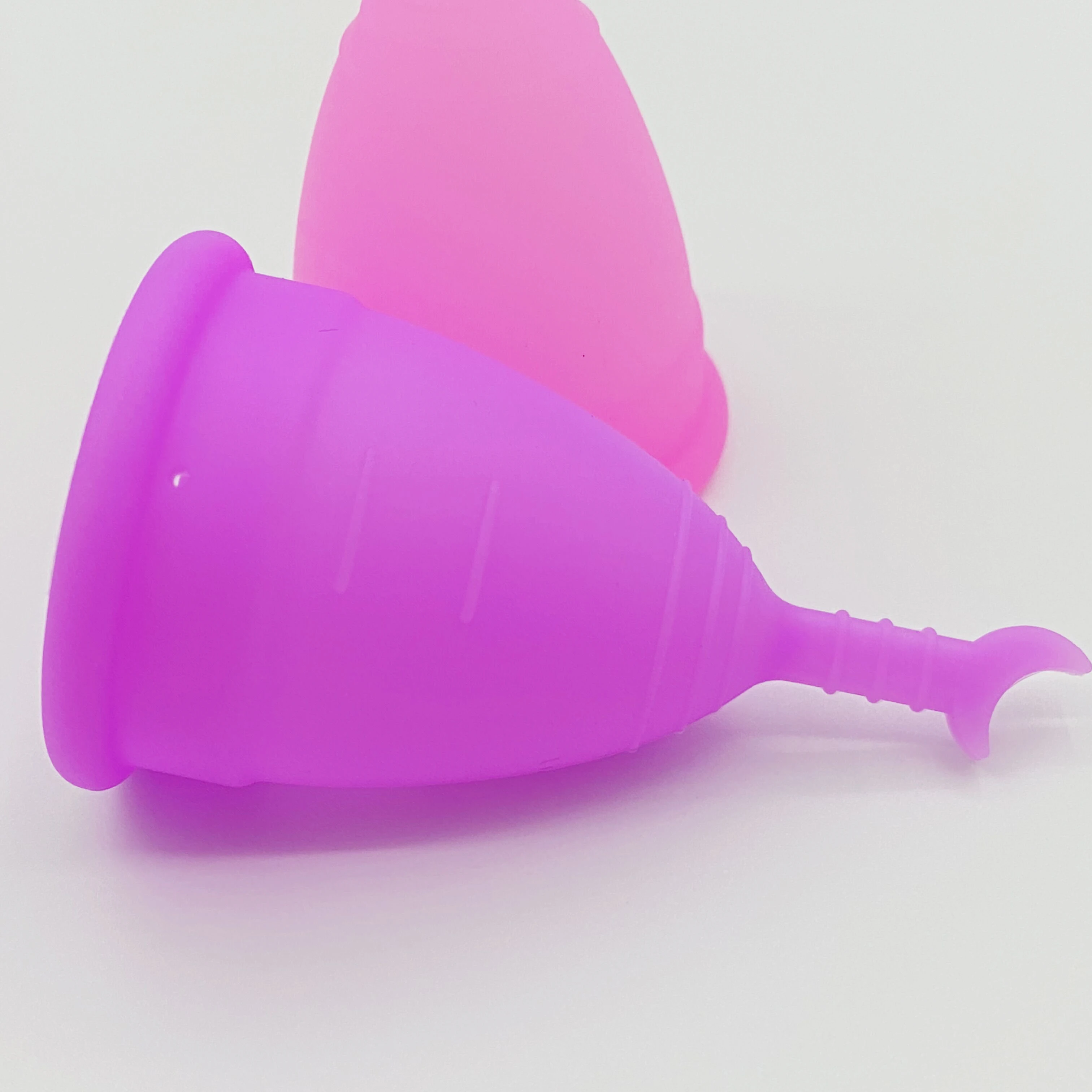 

10pcs Women Reusable Copa Menstrual Medical Grade Silicone Feminine Hygiene Product Lady Period Cup Moon Heart Handle care Cup