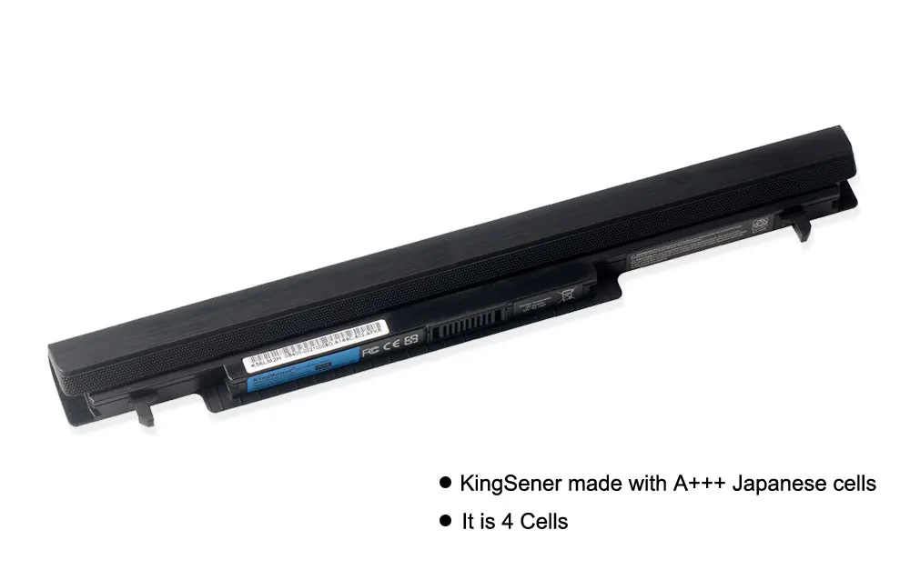 KingSener A41-K56 Аккумулятор для ноутбука ASUS K46 K46C K46CA K46CM K56 K56CA K56CM S46C S56C R505CA A32-K56 A42-K56 15V 2950 мА-ч