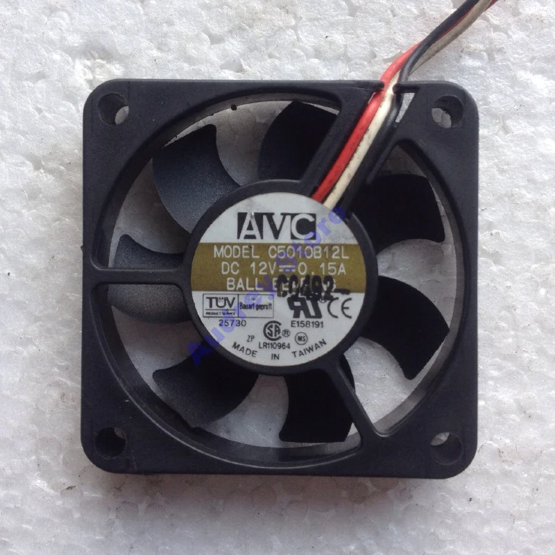 

5010 5 см DC12V 0.15A C5010B12L/C5010B12LV ультратонкий вентилятор с двойным шарикоподшипником 4500 об/мин воздуходувка