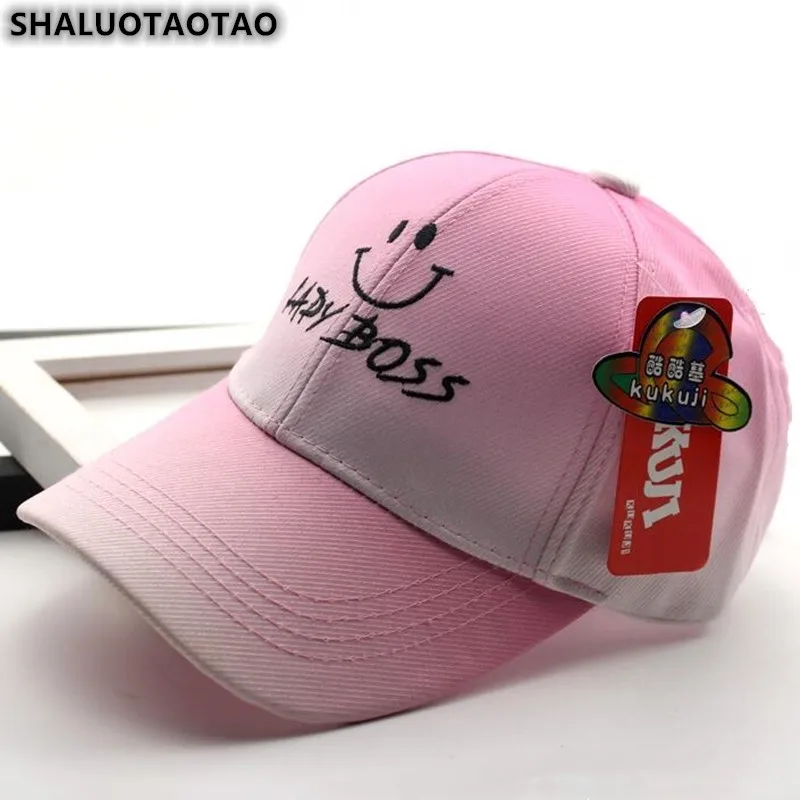 SHALUOTAOTAO новые милые бейсболки со смайликом для мальчиков и девочек Регулируемый