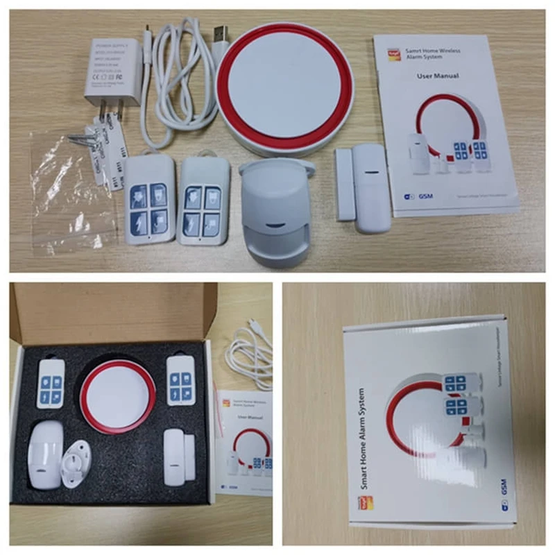 Hot Sales GSM Flash Strobe Security Alarm System 110 dB Sound & Light SIM Card Burglar For Smart Home | Безопасность и защита