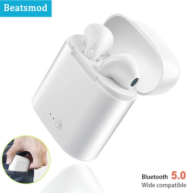 Беспроводные наушники i7s Tws Bluetooth Air наушники-вкладыши гарнитура с зарядным боксом