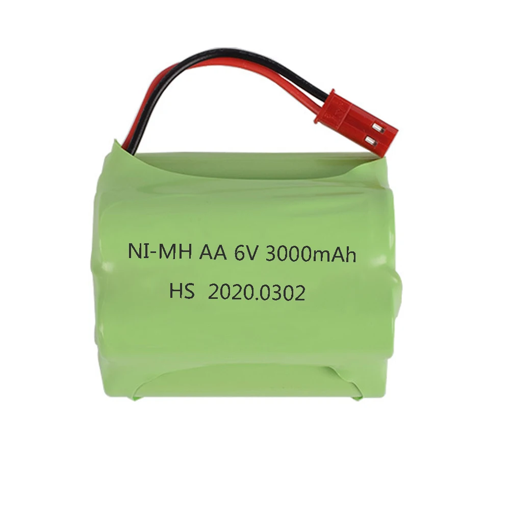 NIMH аккумулятор 6 В 3000 мАч перезаряжаемая батарея Aa 2400 в для автомобилей роботов