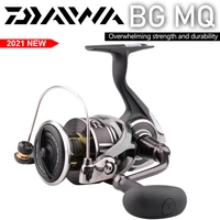 new 2021 daiwa bg mq spinning fishing reels 5000d h6000d h gear ratio 5 71 max drag 12kg 6bb reel fishing wheel metal spool