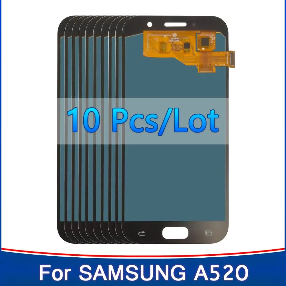 Оптовая продажа 10 шт. TFT LCD для Samsung Galaxy A5 2017 A520F SM A520 ЖК дисплей сенсорный экран