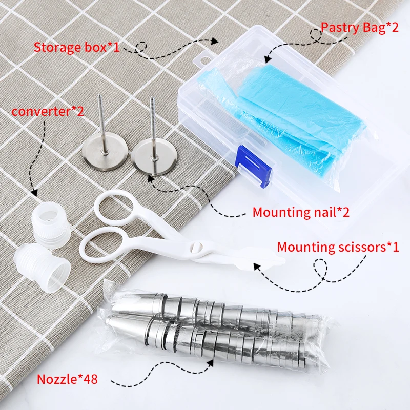 48 шт. комплект для украшения торта Набор принадлежностей обледенения