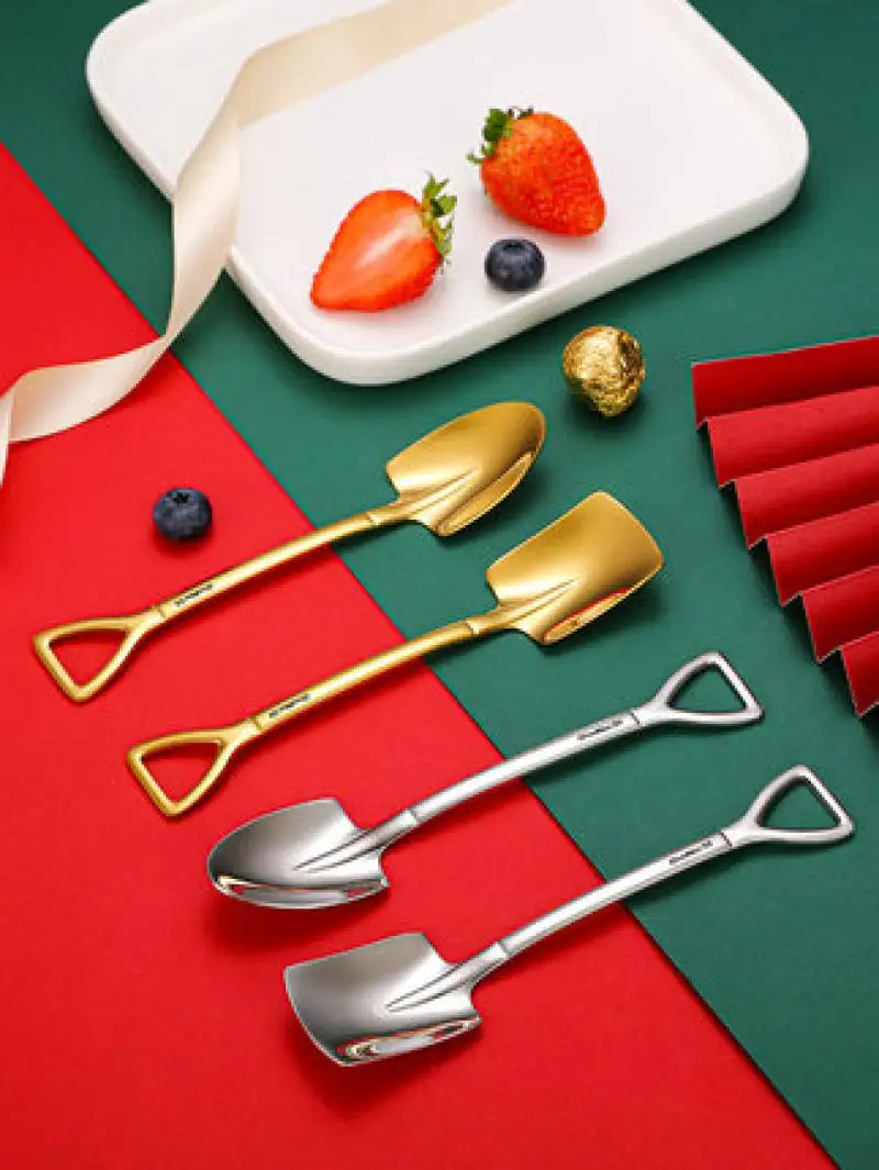 Stainless Steel Shovel Coffee Spoon Set Spoon Shovel Creative Ice Cream Spoon Shovel Fork Fruit Fork Birthday Gift Tableware
Stainless Steel Shovel Coffee Spoon Set Spoon Shovel Creative Ice Cream Spoon Shovel Fork Fruit Fork Birthday Gift Tableware