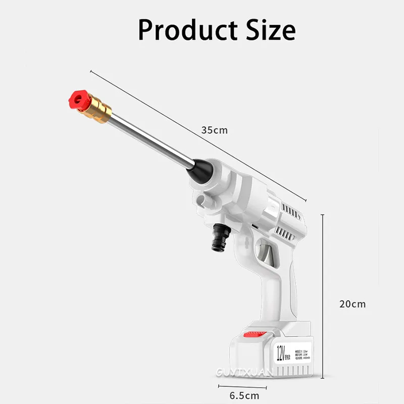 Купить Домашний Автомобиль Беспроводной Автомобильная моечная машина Портативный высокое Давление воды водяной пистолет с насосом Перезаряжаем...
