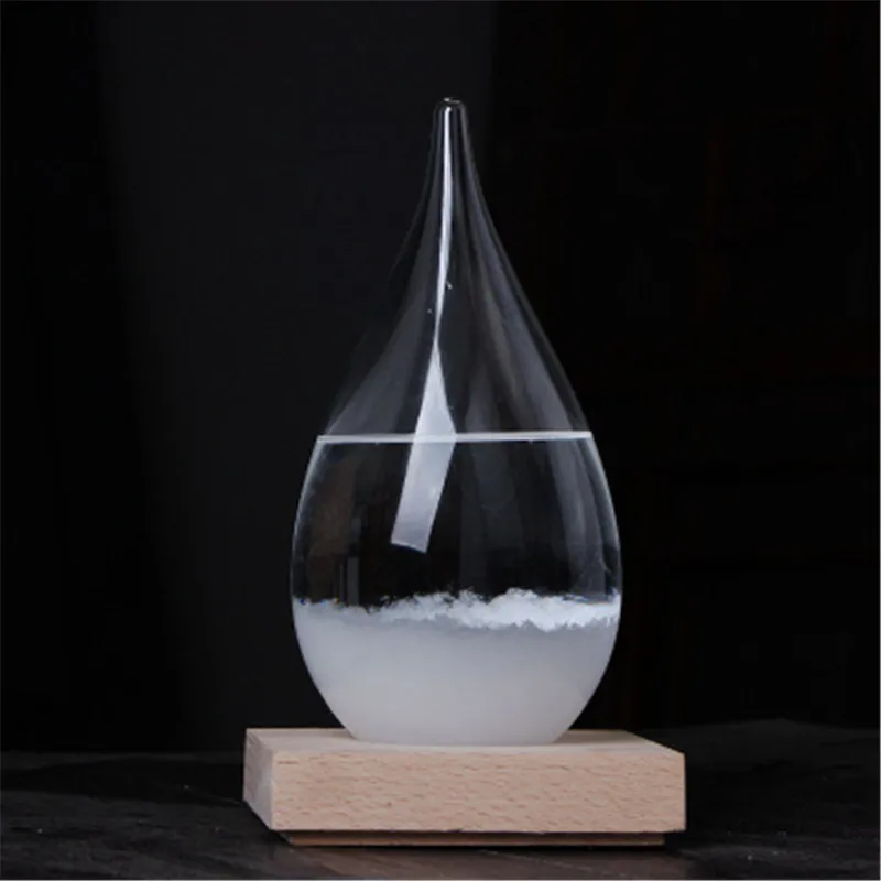 Новинка прозрачные стеклянные капли воды погода шторм предсказатель монитор