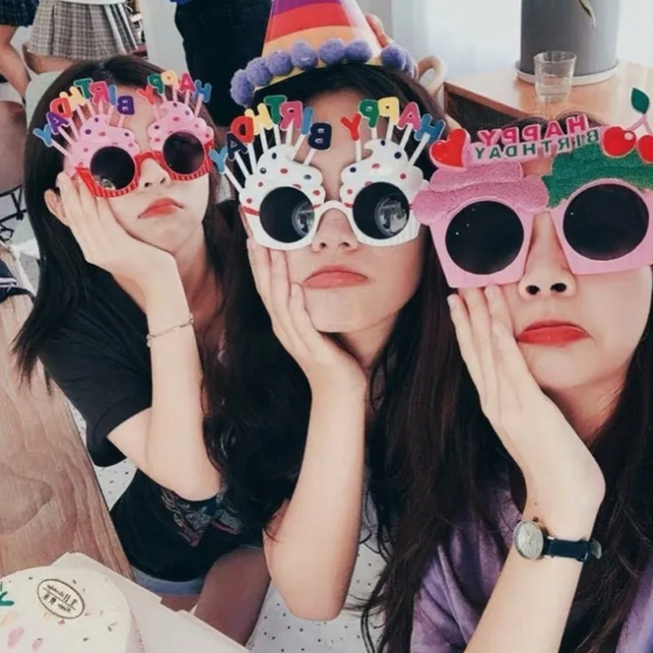 

Birthday Party Accessories Photo Booth Props Kids Glasses Supplies