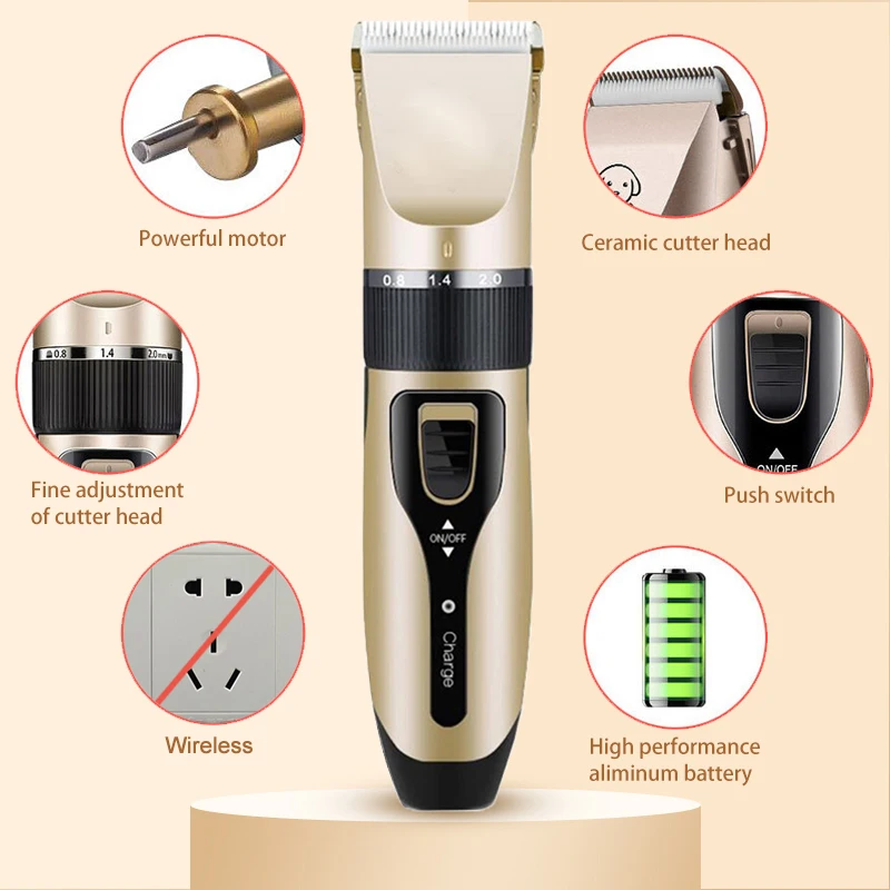 USB машинка для стрижки домашних животных электрический триммер кошек и собак