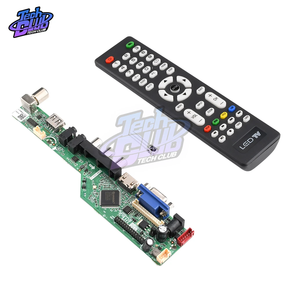 Универсальный ЖК-контроллер плата разрешение ТВ материнская VGA HDMI AV TV USB