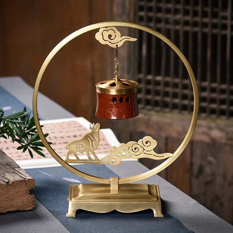 Курильница GY из чистой меди подвесная курильница для благовоний сандаловое