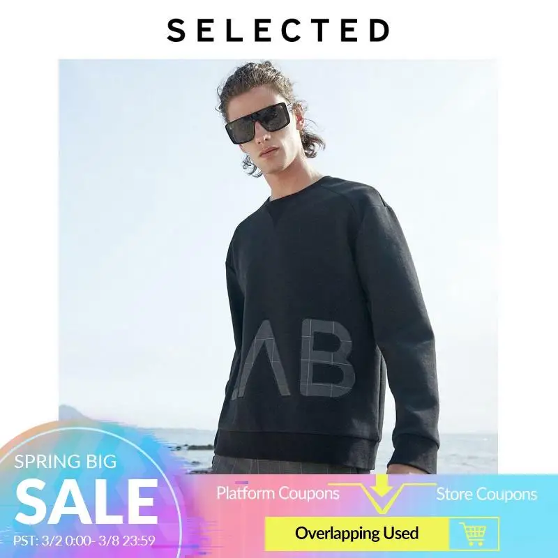 Мужская Осенняя Толстовка свободного покроя с буквенным принтом и длинными