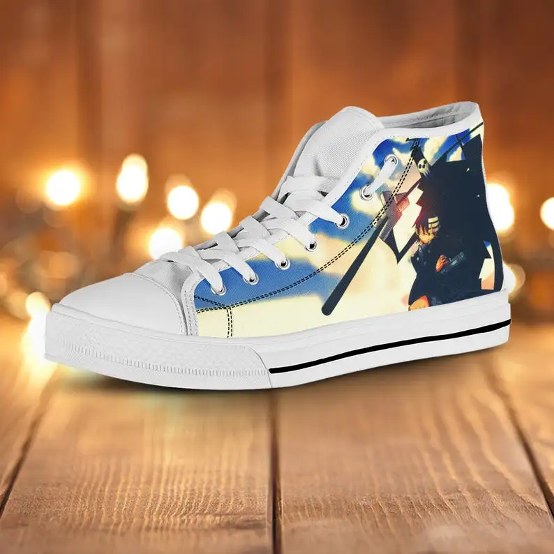 

Soul Eater High Top, Mens Womens Designer Leisure Sneakers Men Casual Canvas Shoes