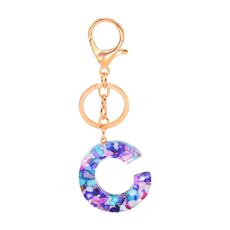 Творческий взрывов 26 букв акриловый брелок в европейском и американском стиле