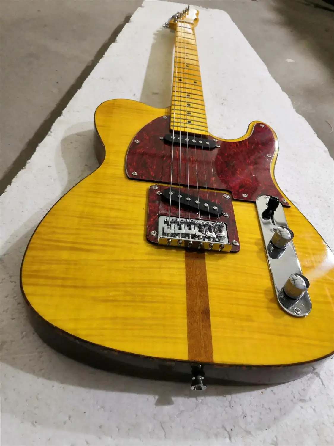 Высокое качество Передняя и задняя тигровый клен крышка tlr гитара Леопардовый