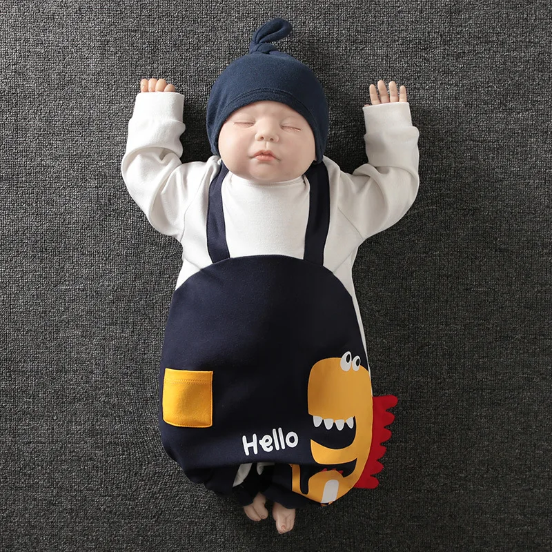 

Toddler Baby Boys Romper Cotton Long Sleeve Cartoon Print Jumpsuit Newborn Clothes Autumn Baby Casual Clothing Outfits