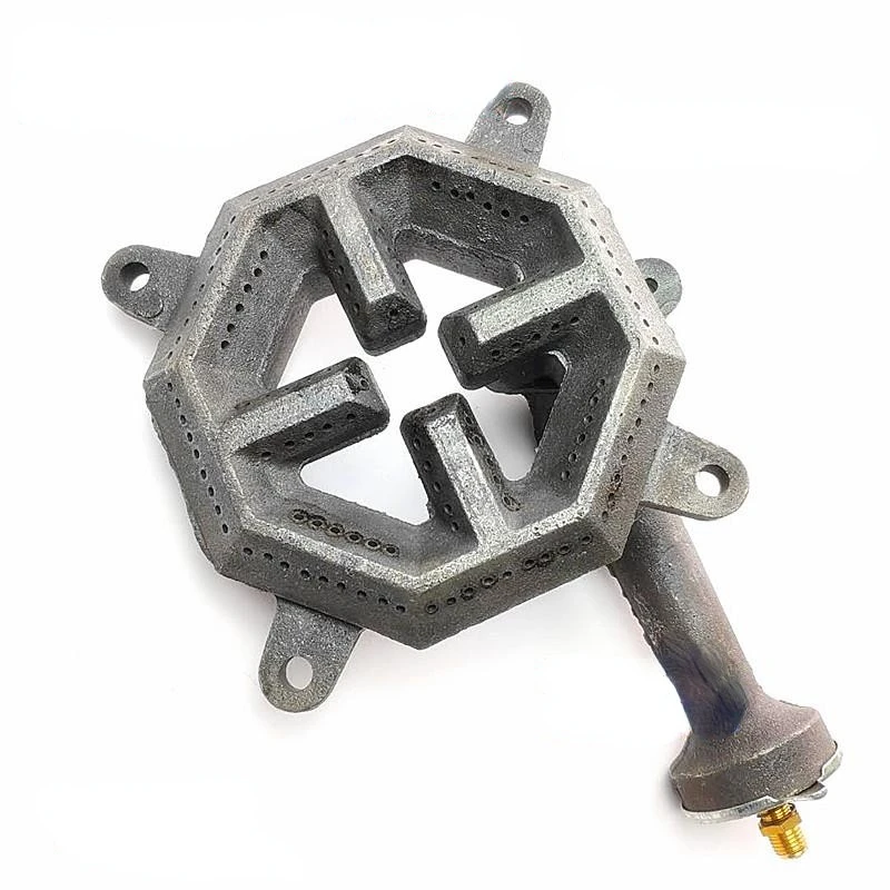 Восьмиугольная чугунная Головка горелки для плиты Claypot кухонная плита открытый