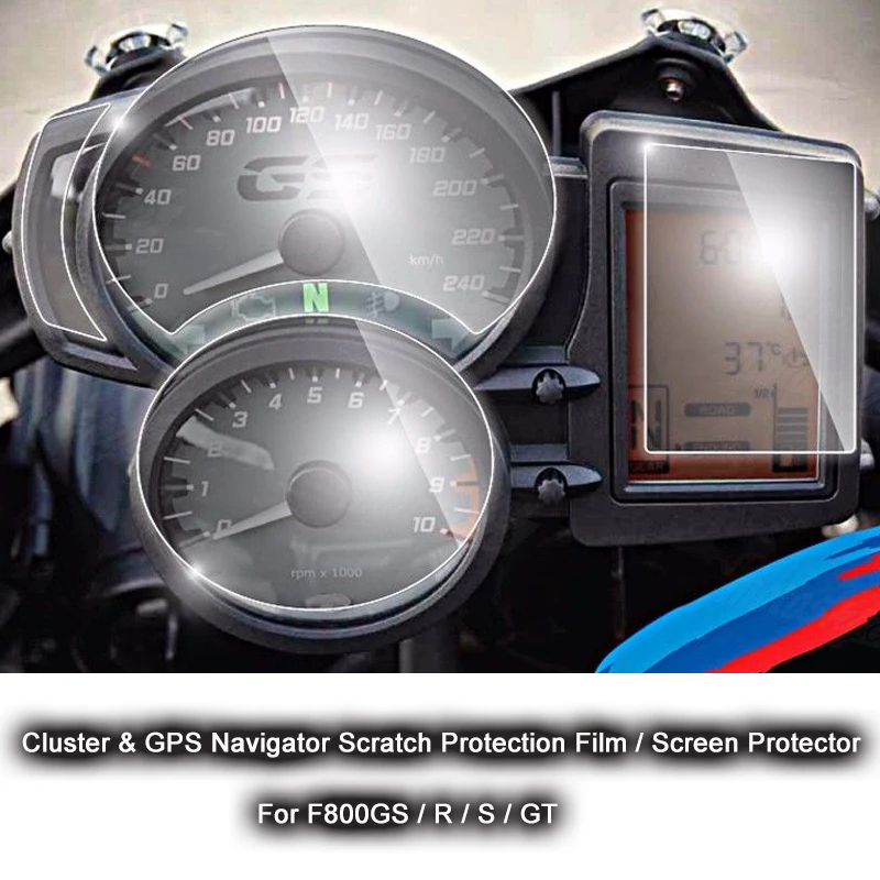 

Brand New Motorcycle Accessories For BMW F800GS / R / S / GT Cluster & GPS Navigator Scratch Protection Film Screen Protector