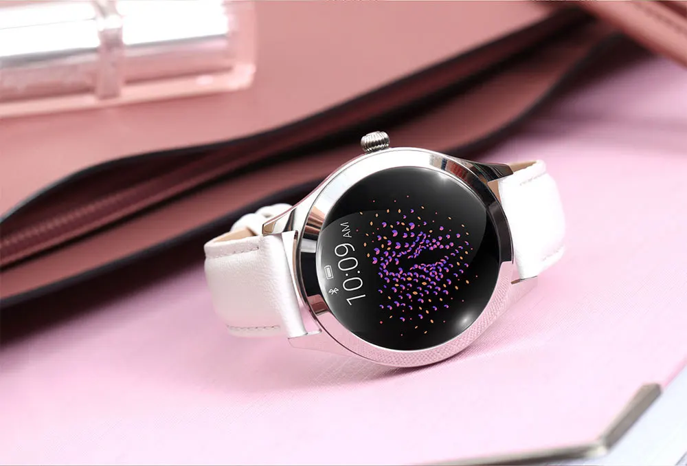 Женские Водонепроницаемые Смарт-часы IP68 красивый браслет пульсометр мониторинг