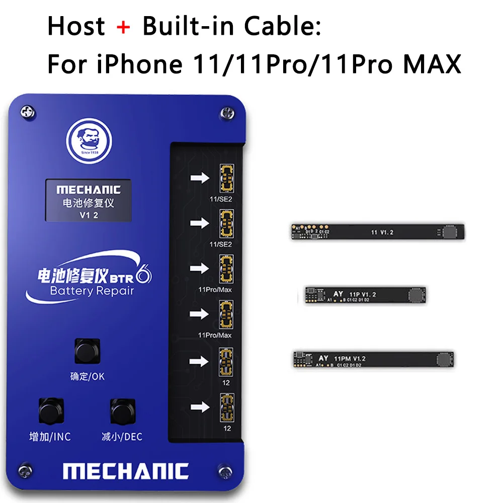 Инструмент для ремонта батареи MECHANIC BTR6 iP11/11Pro/11ProMax/12mini/12/12Pro/12ProMax PCB инструмент