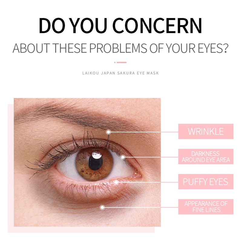 Патчи LAIKOU коллагеновые для кожи вокруг глаз 50 шт. гелевые патчи удаления мешков