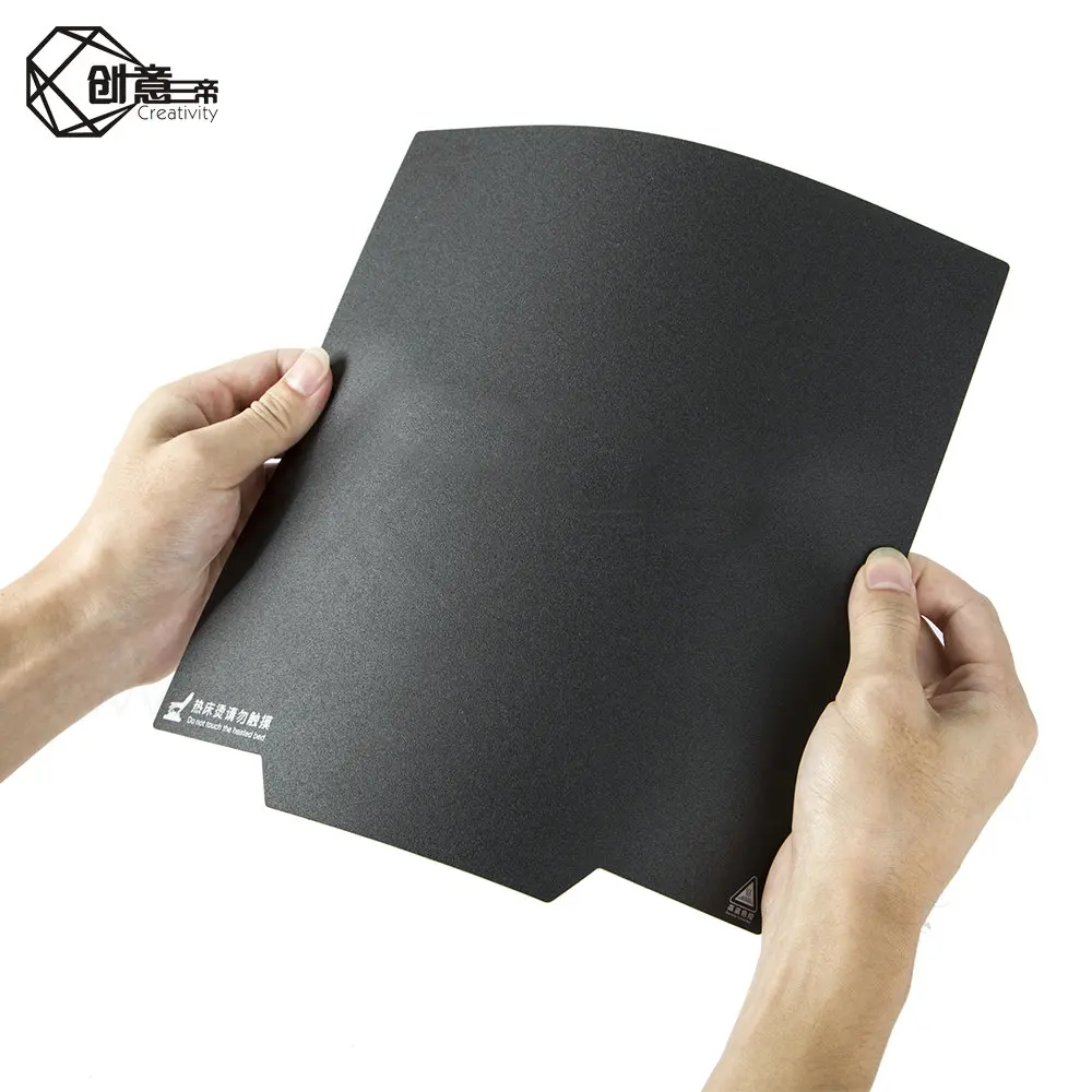 creativity 3d 310310mm flexible magnet build surface plate heated bed parts magnetic sticker with handle for elf printer free global shipping