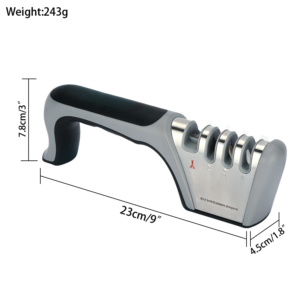 Grade 3 professional sharpener kitchen tungsten steel knife ceramic tool accessories | Sharpeners