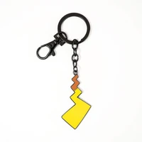 pikachu tail key chain creative metal dark tail student schoolbag lovers key pendant