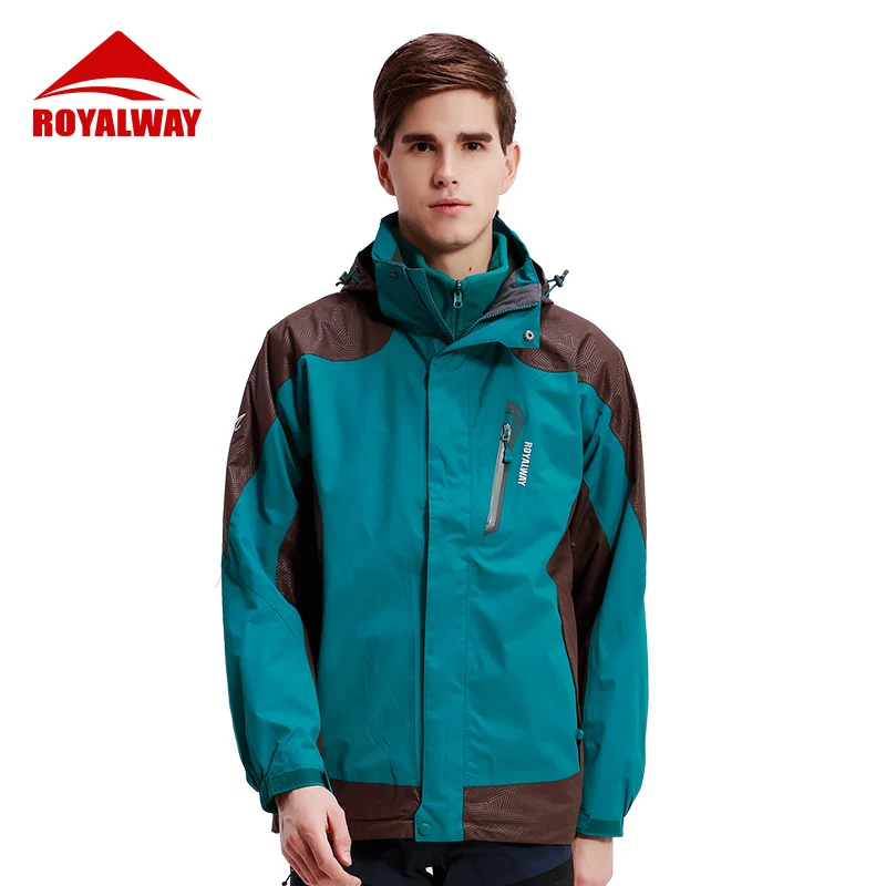 

ROYALWAY 2019 New Windbreaker Winter Warm Removable Softshell LinerJackets and Coats 2 Pieces for Men Camping Hiking
